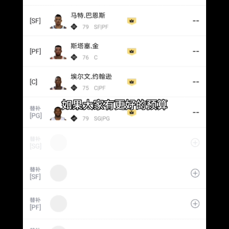 nba2kol2经理模式侧翼阵容推荐搭配(nba2kol2经理模式利拉德带队侧翼阵容)插图2