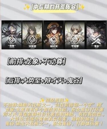 阵容搭配设置推荐(行界最强阵容搭配推荐)