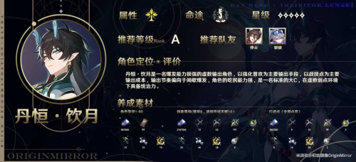 崩坏星穹铁道丹恒饮月全面培养攻略(崩坏星穹铁道饮月培养攻略)插图