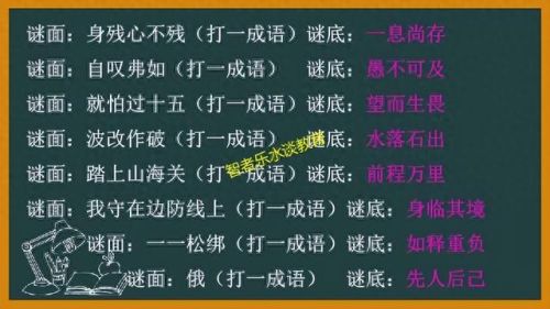 新猜成语游戏攻略(20个看图猜成语题目)插图18