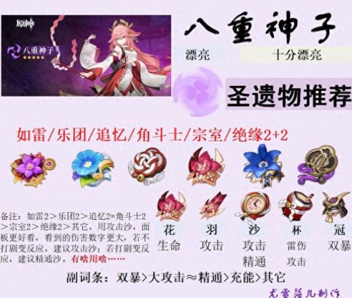 八重神子圣遗物(八重神子圣遗物推荐)插图10