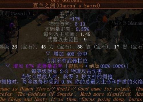 流放之路装备上的孔是什么意(暗魔领主装备怎么没孔)插图3