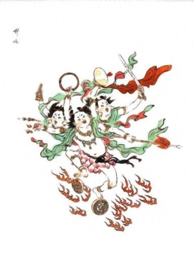 三头六臂怎么画(三头六臂红包怎么画)插图13