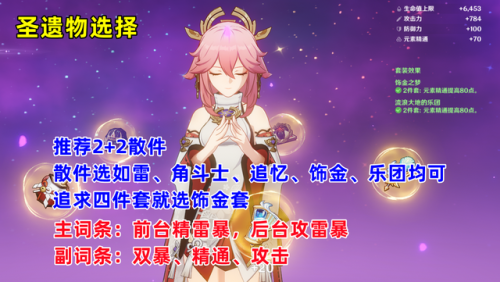 八重神子圣遗物推荐武器(八重用什么圣遗物)插图4