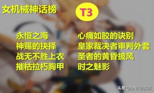 dnf女机械神话改版后排名(女机械神话排名旭旭宝宝)插图4