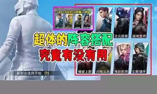 和平精英大仓阵容搭配