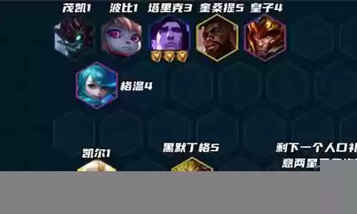 对决模式阵容搭配图表