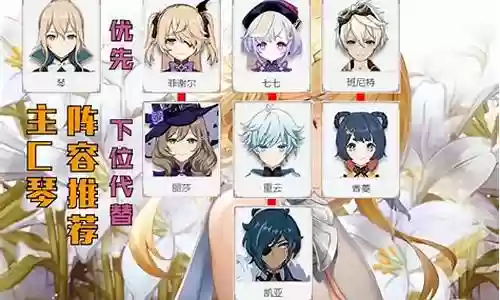 琴原神阵容搭配2.4