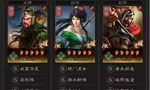 父女蜀枪最强阵容搭配图片