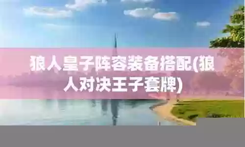 皇子狼人阵容装备