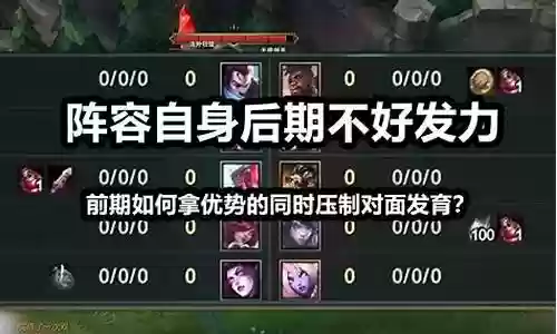 面对剑圣选什么阵容