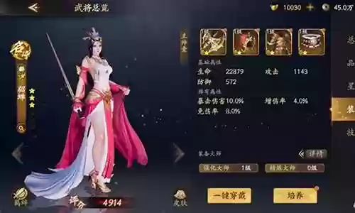 貂蝉无敌阵容装备