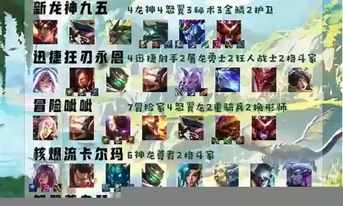 排位阵容搭配推荐图片高清