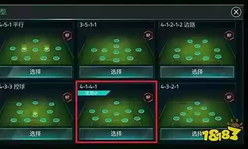 足球爸爸阵容搭配图表大全