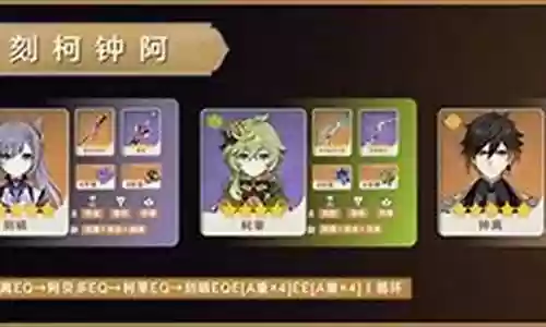 阿贝多刻晴阵容搭配