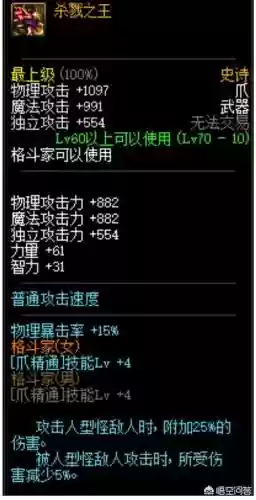 dnf领主之塔绝版装备大全插图1