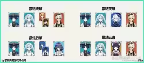 散兵北斗阵容