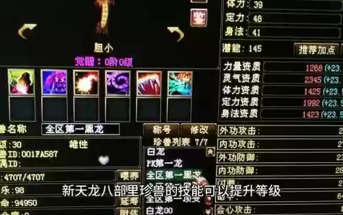 新天龙八部宠物咋技能插图