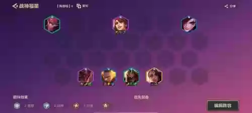 战神福星阵容