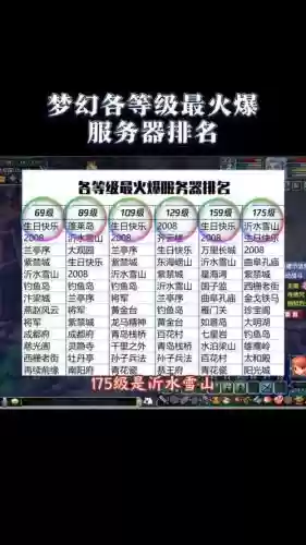 梦幻西游手游各版本服务器插图