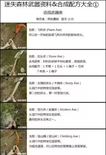 森林游戏里武器怎么制造