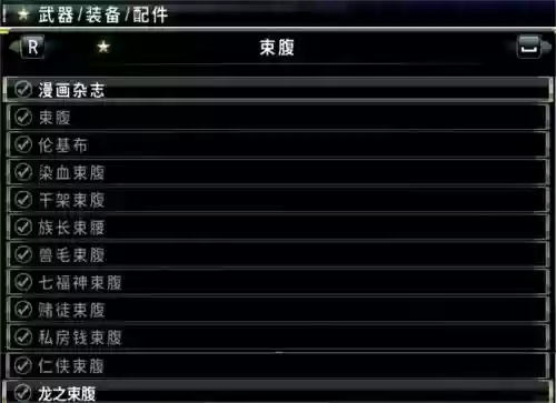 如龙0装备满插图