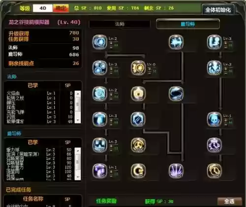 龙子谷魔法师技能加点插图