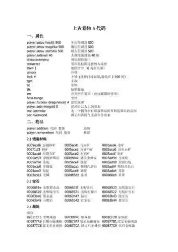 上古卷轴5所以装备代码插图