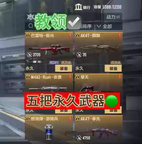 cf永久武器那个好插图 cf永久武器那个好插图