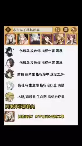 魇挂机阵容插图