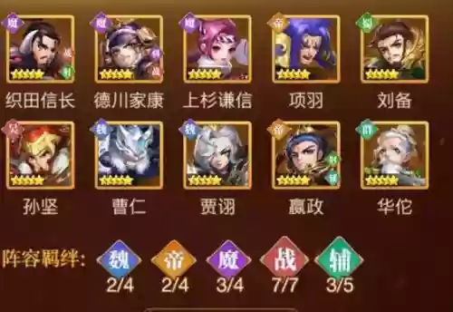 全民军师阵容插图