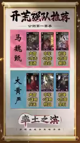 率土之滨许劭阵容搭配