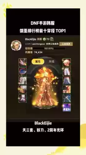 dnf剑圣稀有时装上衣选什么技能_1插图