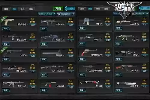 逆战枪械攻略