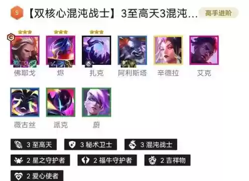 混沌法师阵容搭配