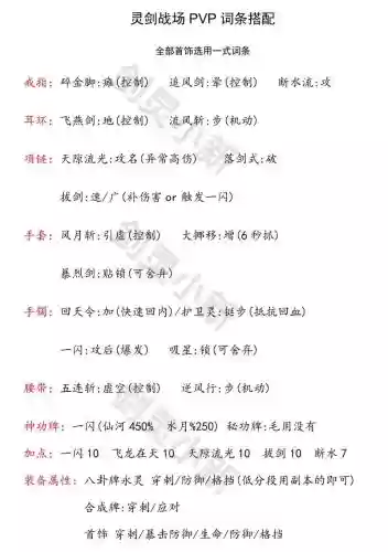 pvp装备属性