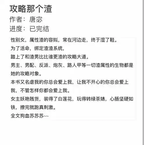 攻略那个渣快穿百度云