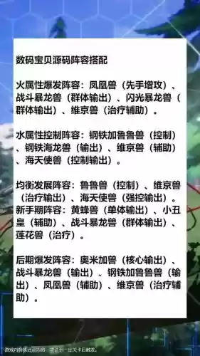 数码宝贝手游闪避阵容搭配，数码宝贝手游攻略插图