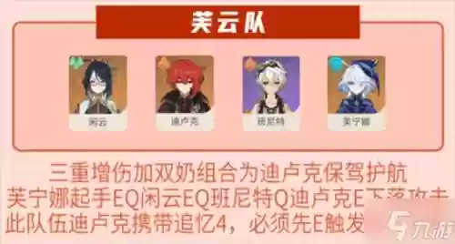 2.2迪卢克阵容搭配，迪卢克最佳阵容搭配插图