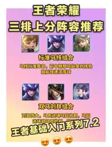 王者荣耀全巨星阵容搭配，王者荣耀超强阵容