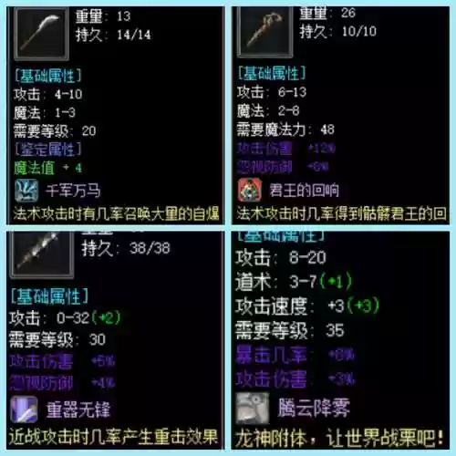传奇私服装备buff不管用了，传奇buff都有哪些