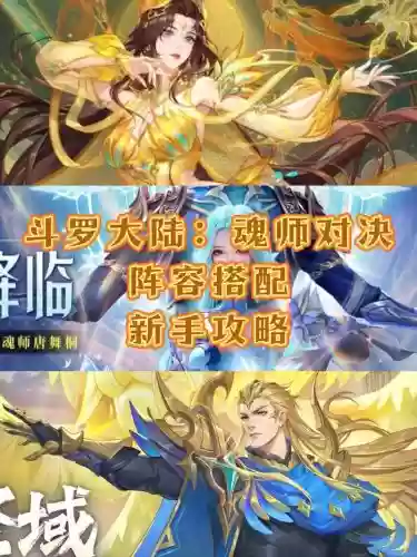 魂师大陆最新阵容搭配，斗罗大陆魂师值得培养的魂师插图