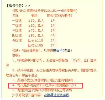 梦幻西游高级跑镖，梦幻跑镖要多少级