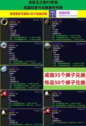 3.35凯旋纹章到哪兑换装备，凯旋纹章怎么换寒冰纹章插图1