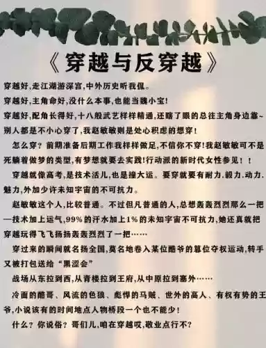 穿越与反穿越攻略，穿越与反穿越·第一卷插图1